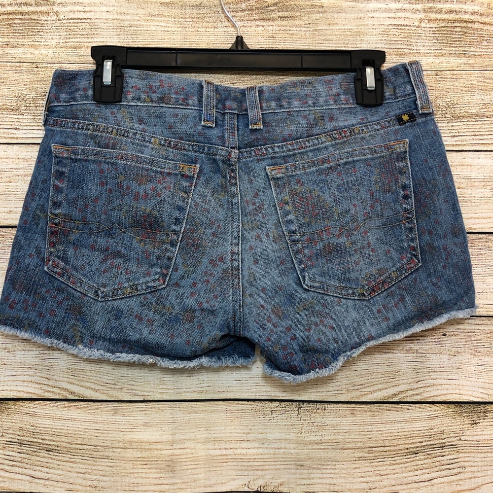 Lucky Brand Riley Blue Jean Short Wild Flower - Picture 2 of 5